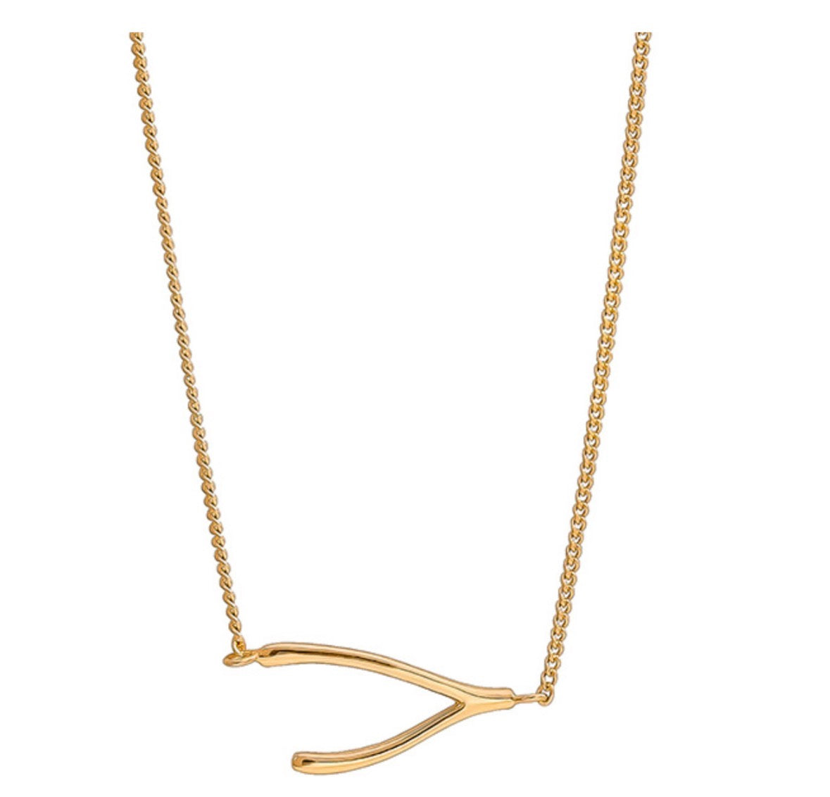 Sterling Silver Necklace - Wishbone