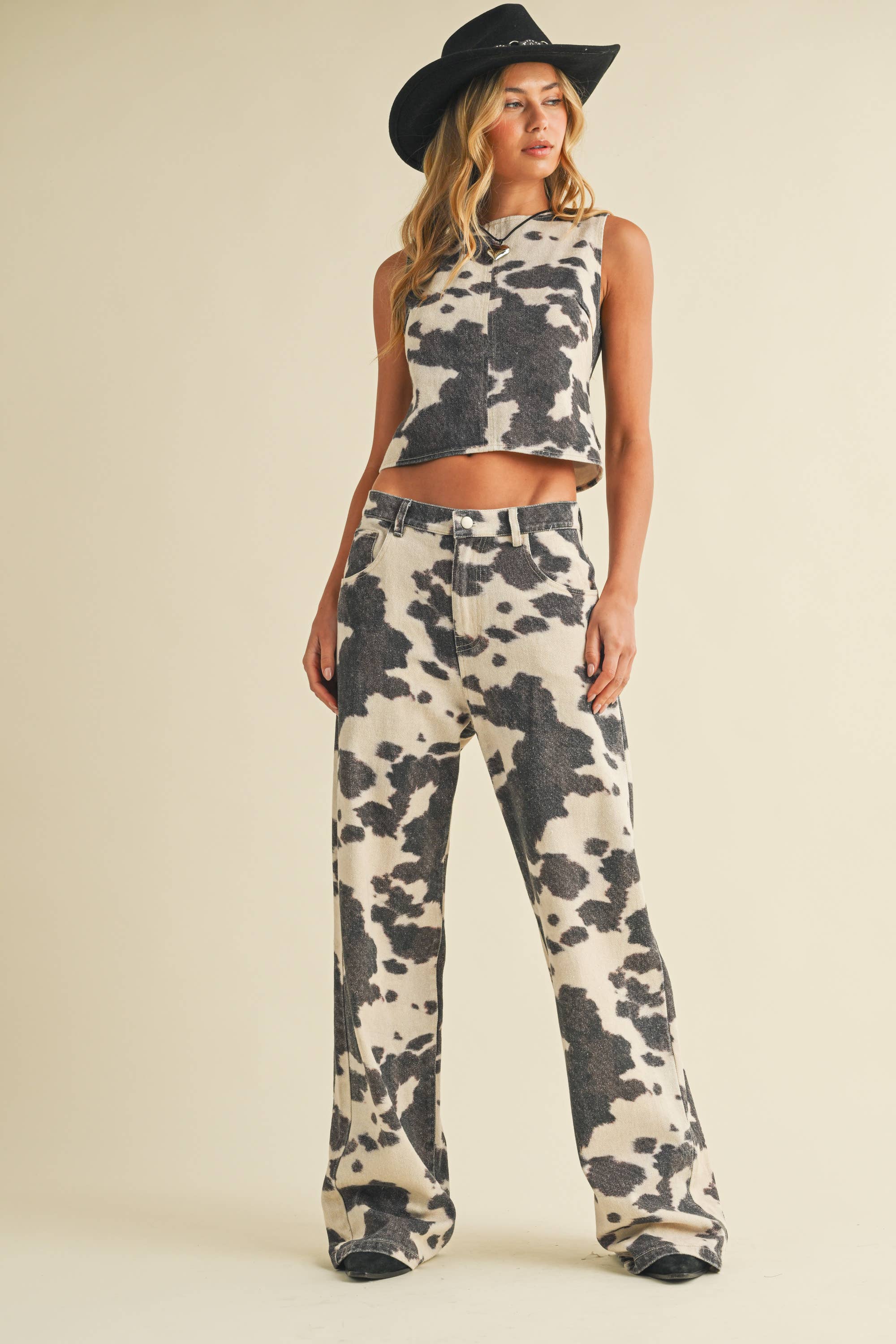 Cowhide Chic Set