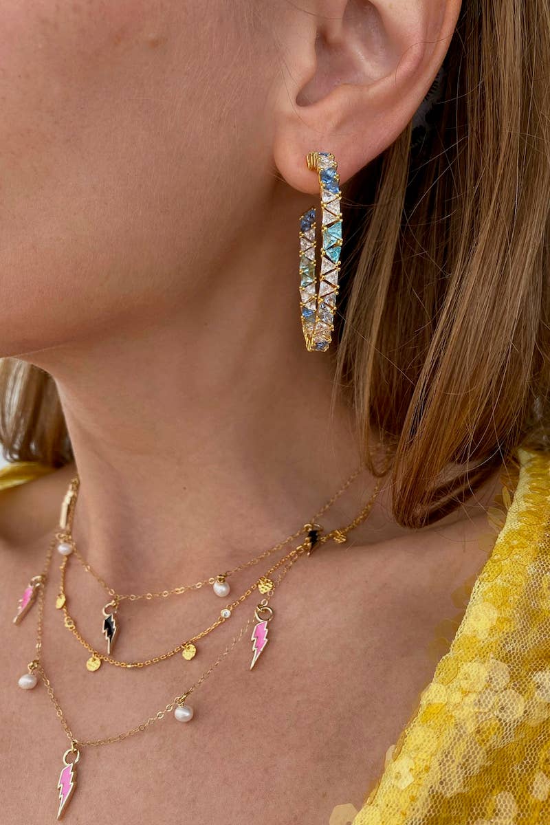 Mar y Sol Hoop Earrings - 14K Gold Vermeil