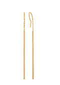 Sterling Silver 14K Gold Dipped Earrings - Drip