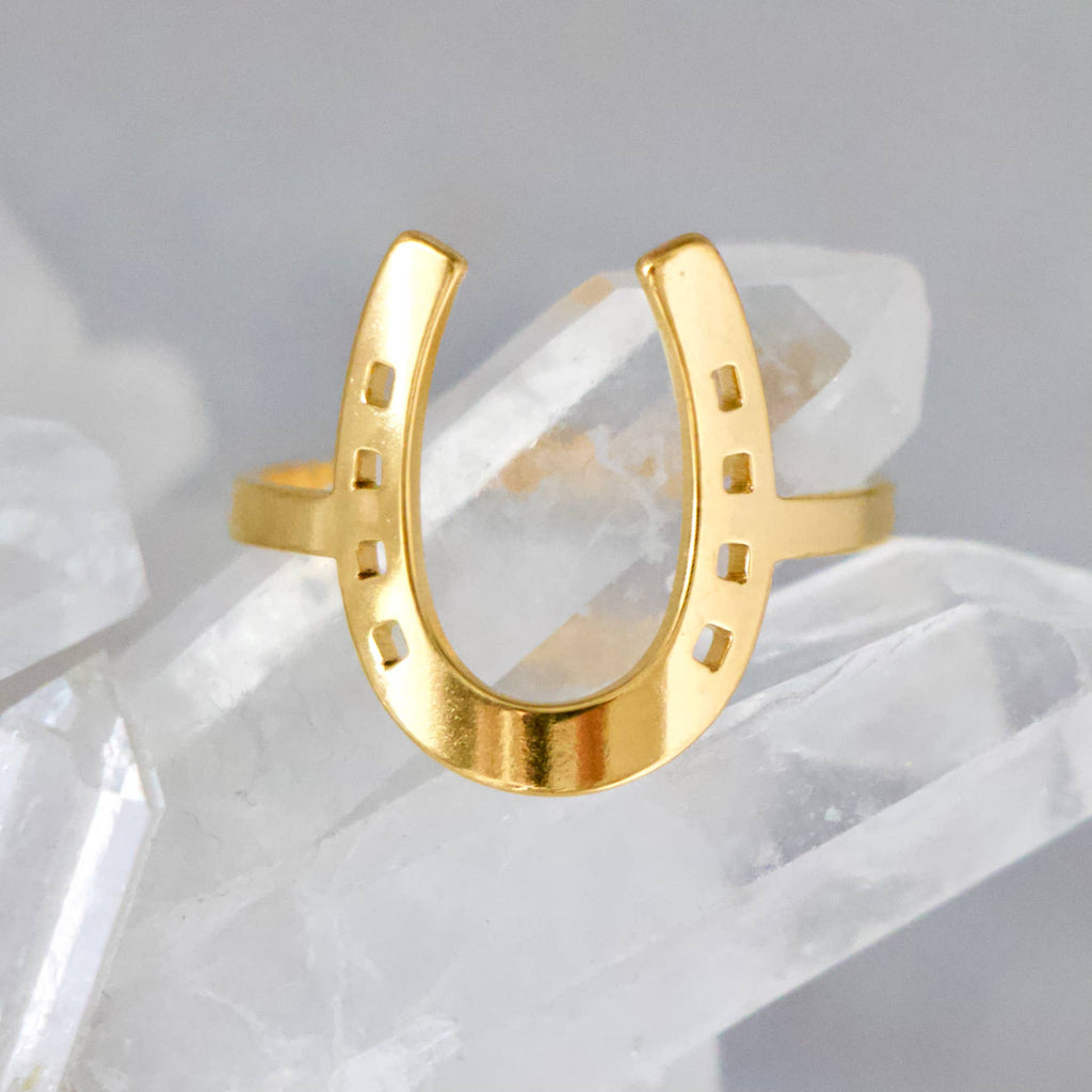 Lucky Horseshoe Ring -  Waterproof