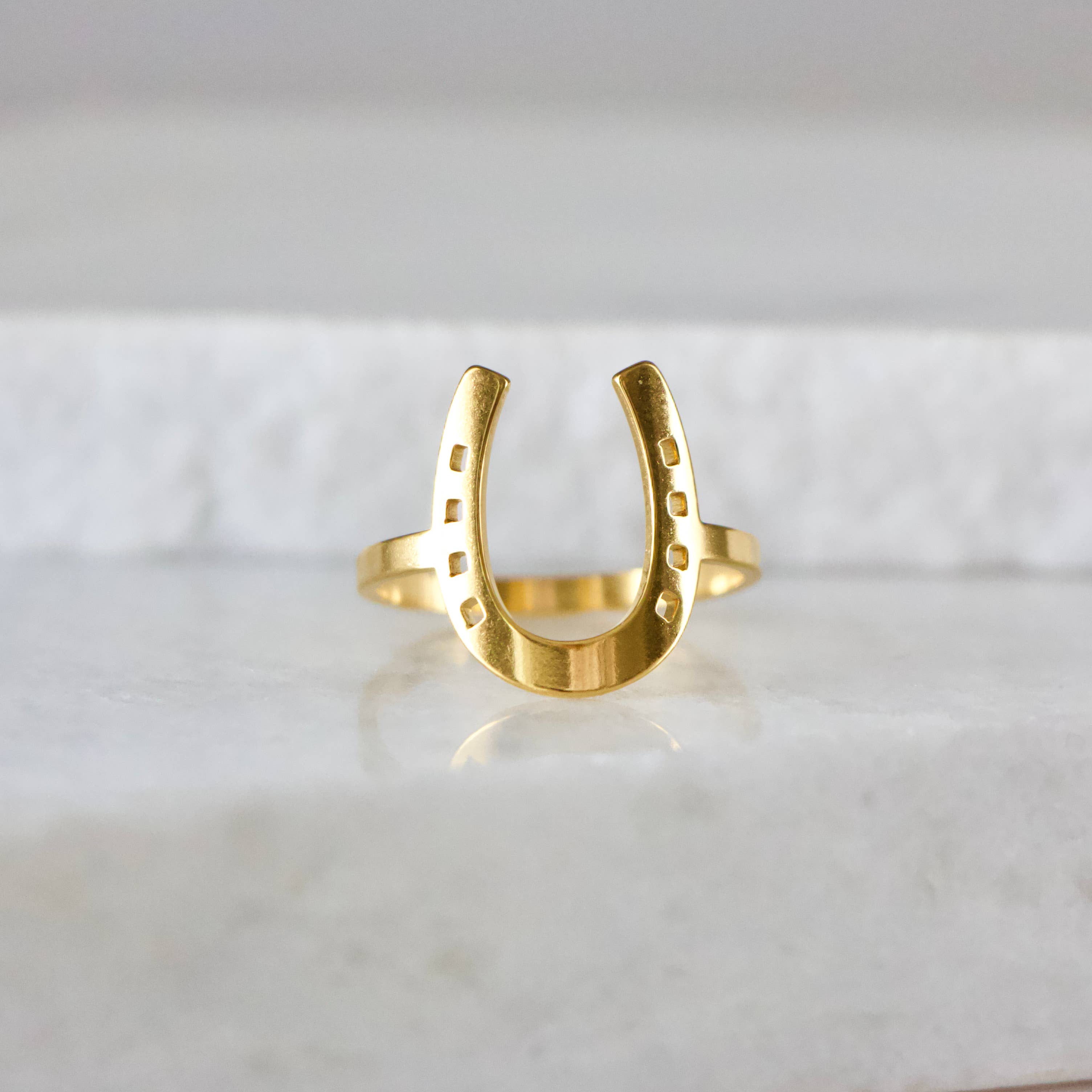 Lucky Horseshoe Ring -  Waterproof