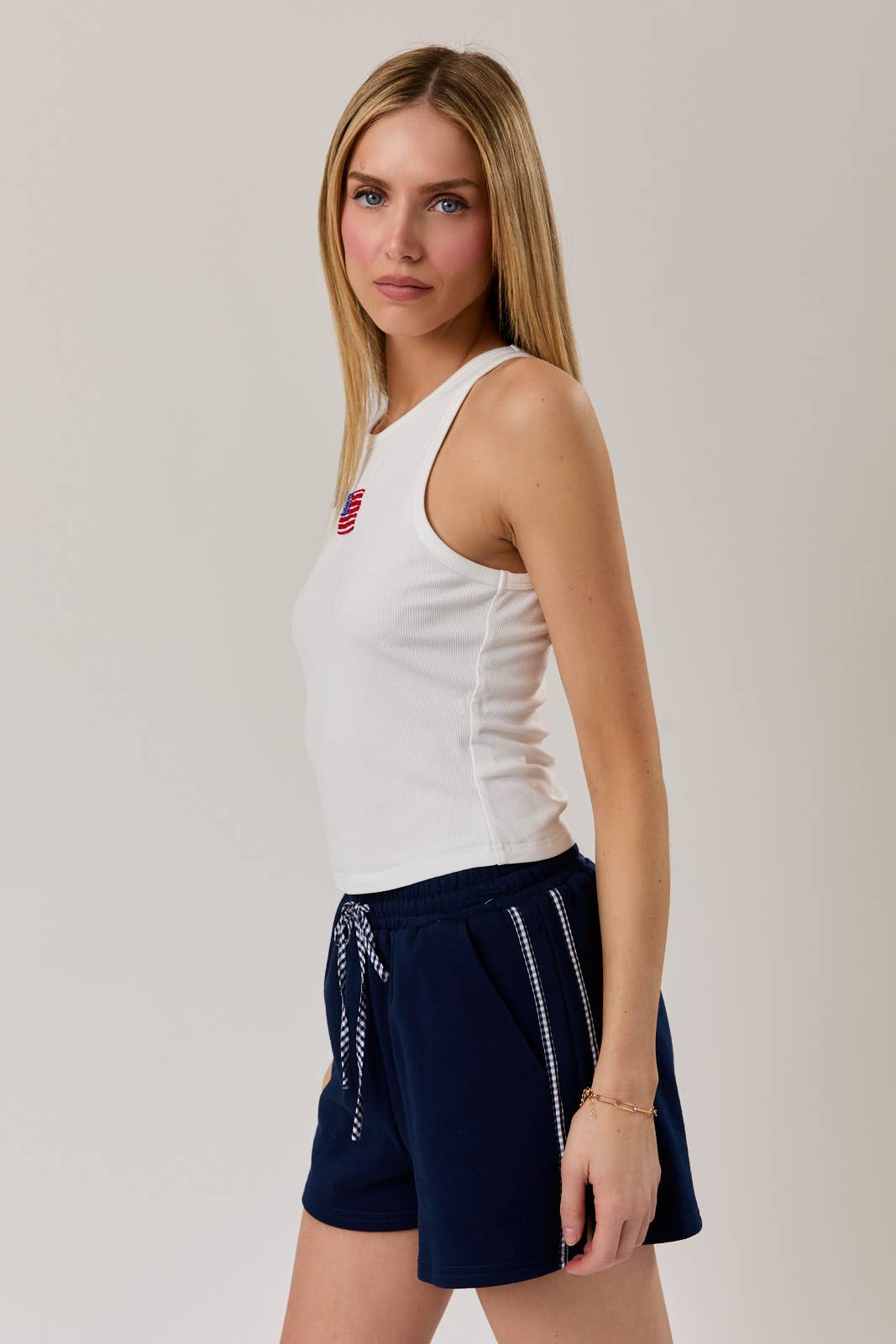 Americana Ribbed Tank Top