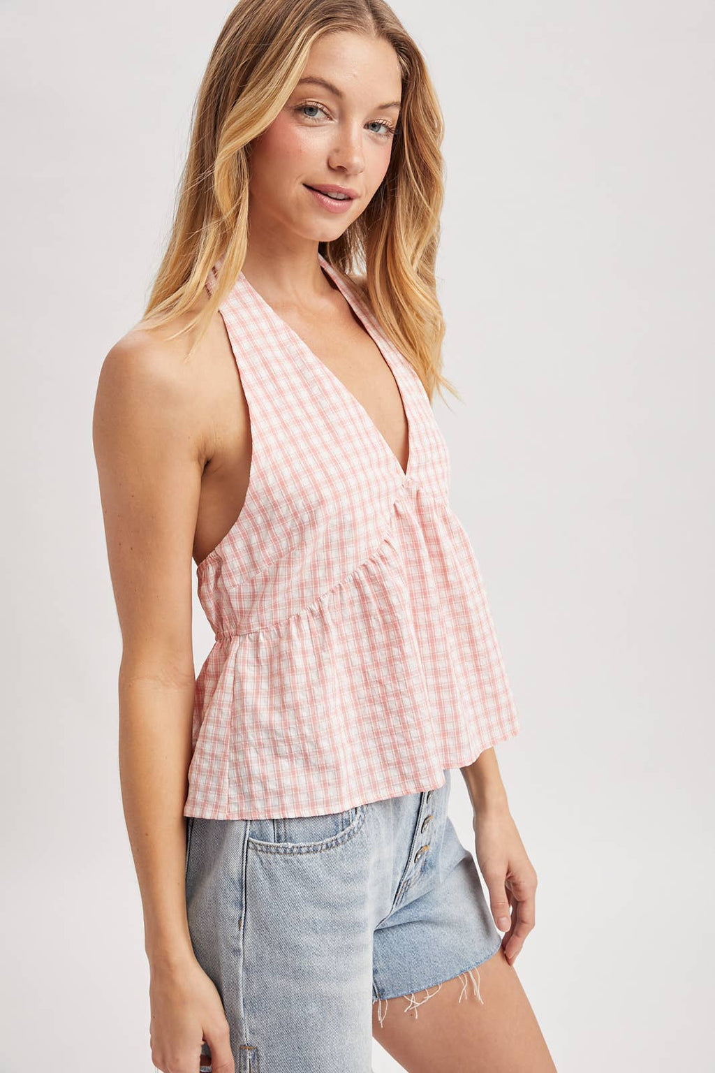 Halter Bubblegum Blouse