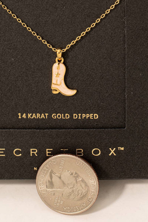 Boot Charm Necklace