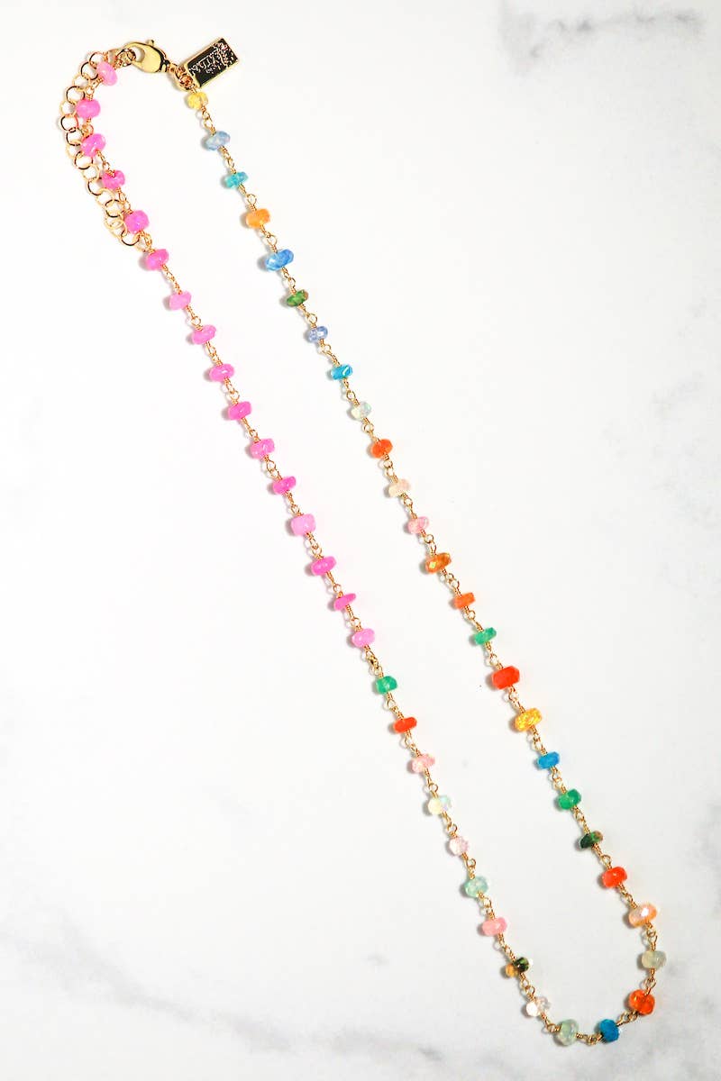 Rainbow Dream Necklace - 14K Gold Vermeil