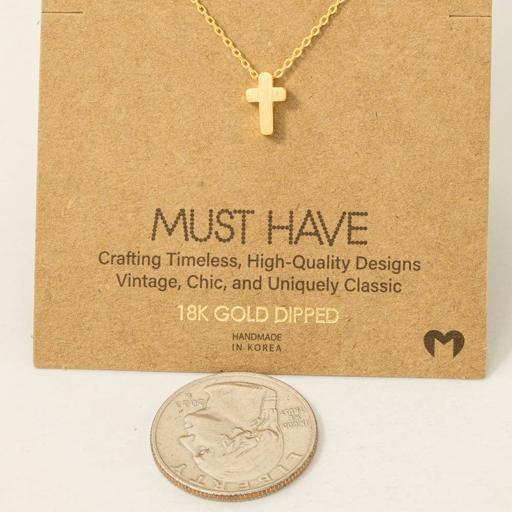 Timeless Cross Pendant Necklace