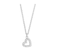 Sterling Silver Necklace - Heart CZ