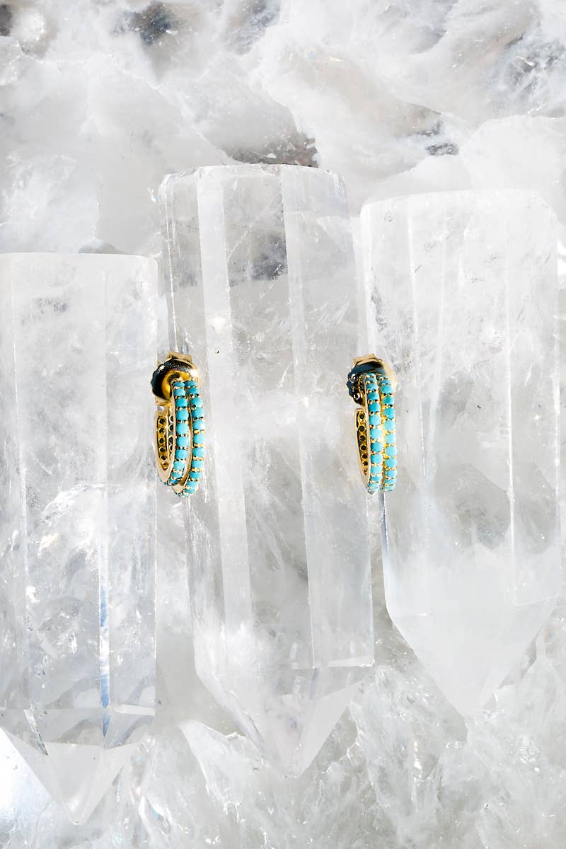 Double Huggie Vermeil Earrings - 14K Gold Vermeil