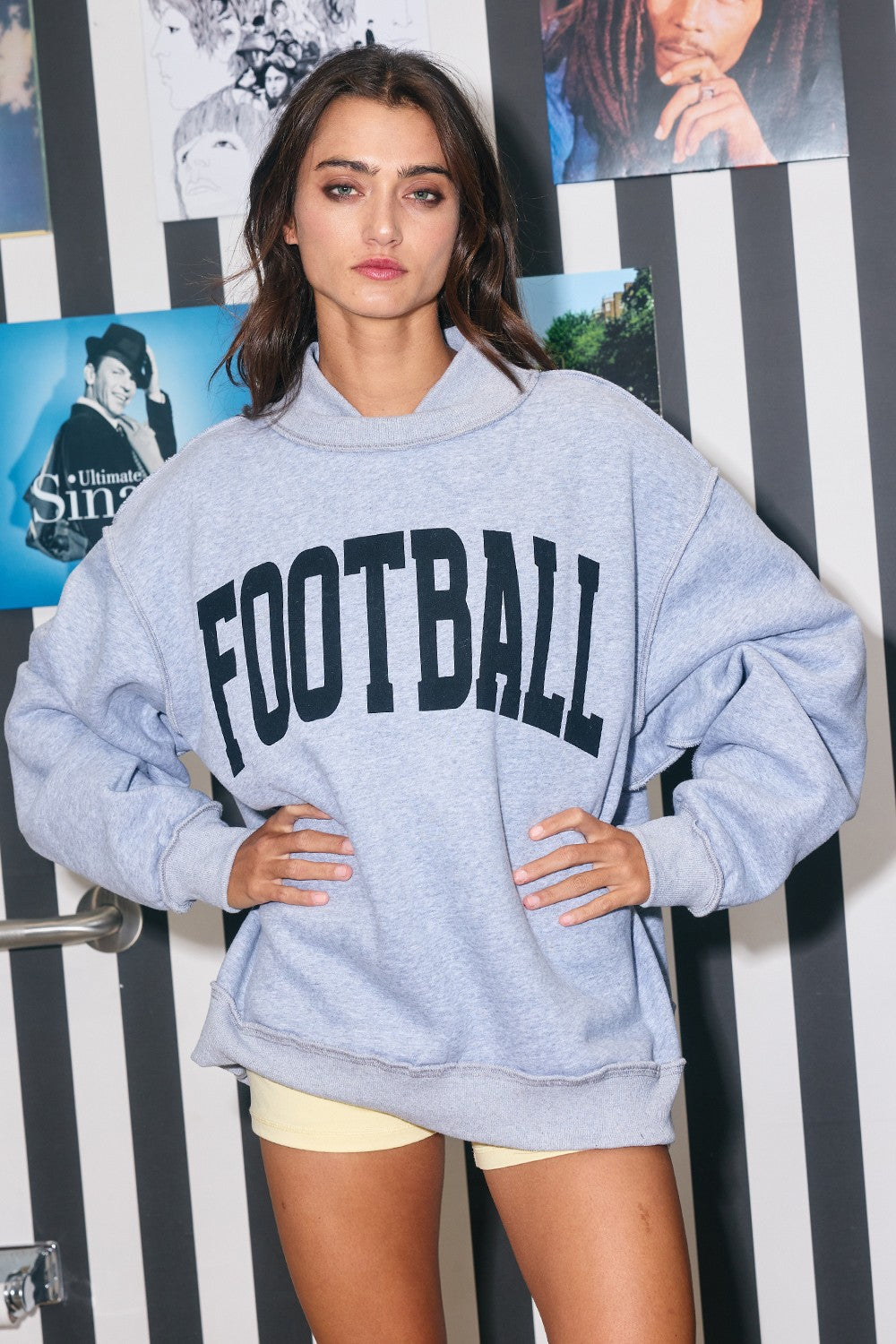 Friday Lights Mockneck - Reversible Football/Gameday