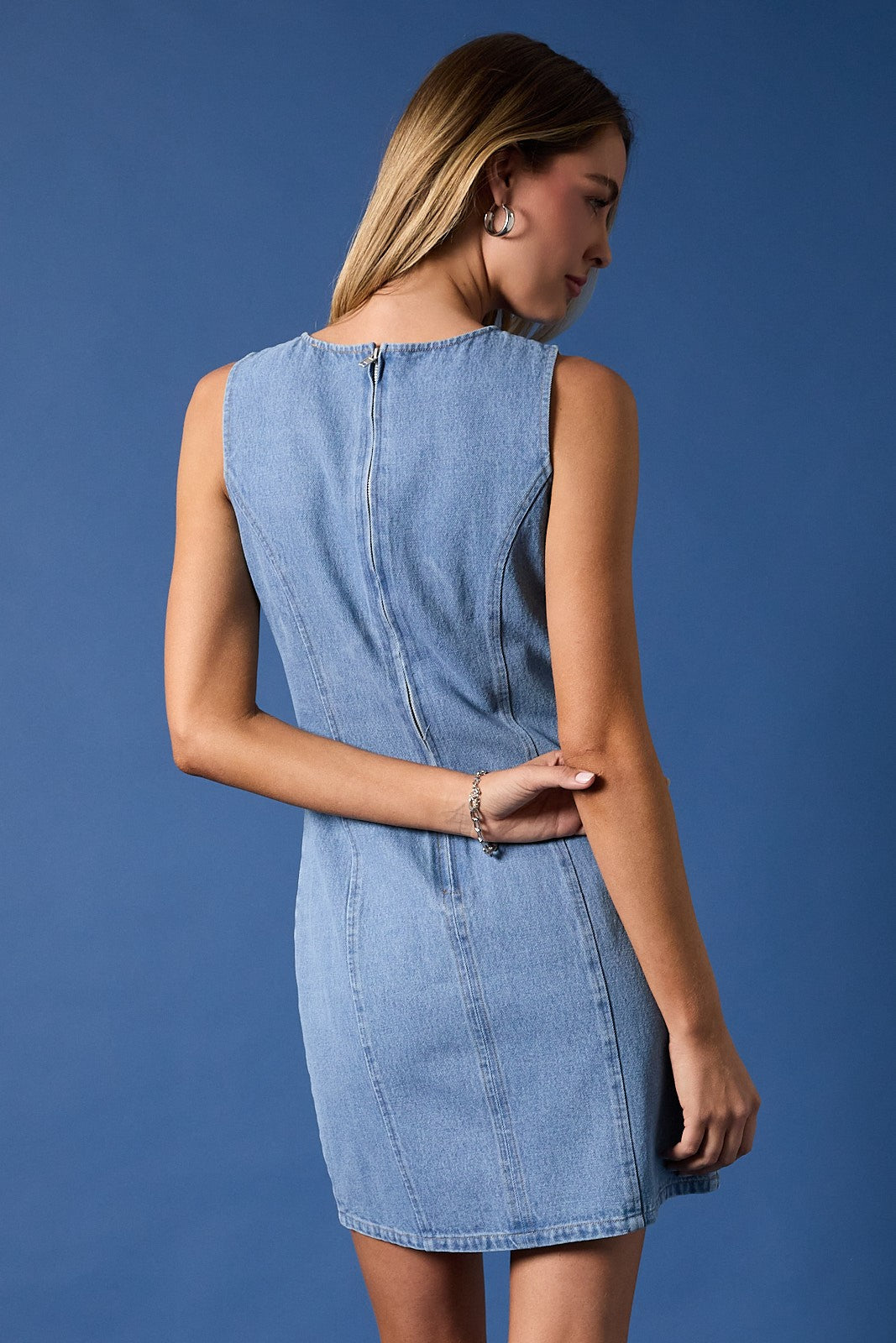 Fitted Denim Dress