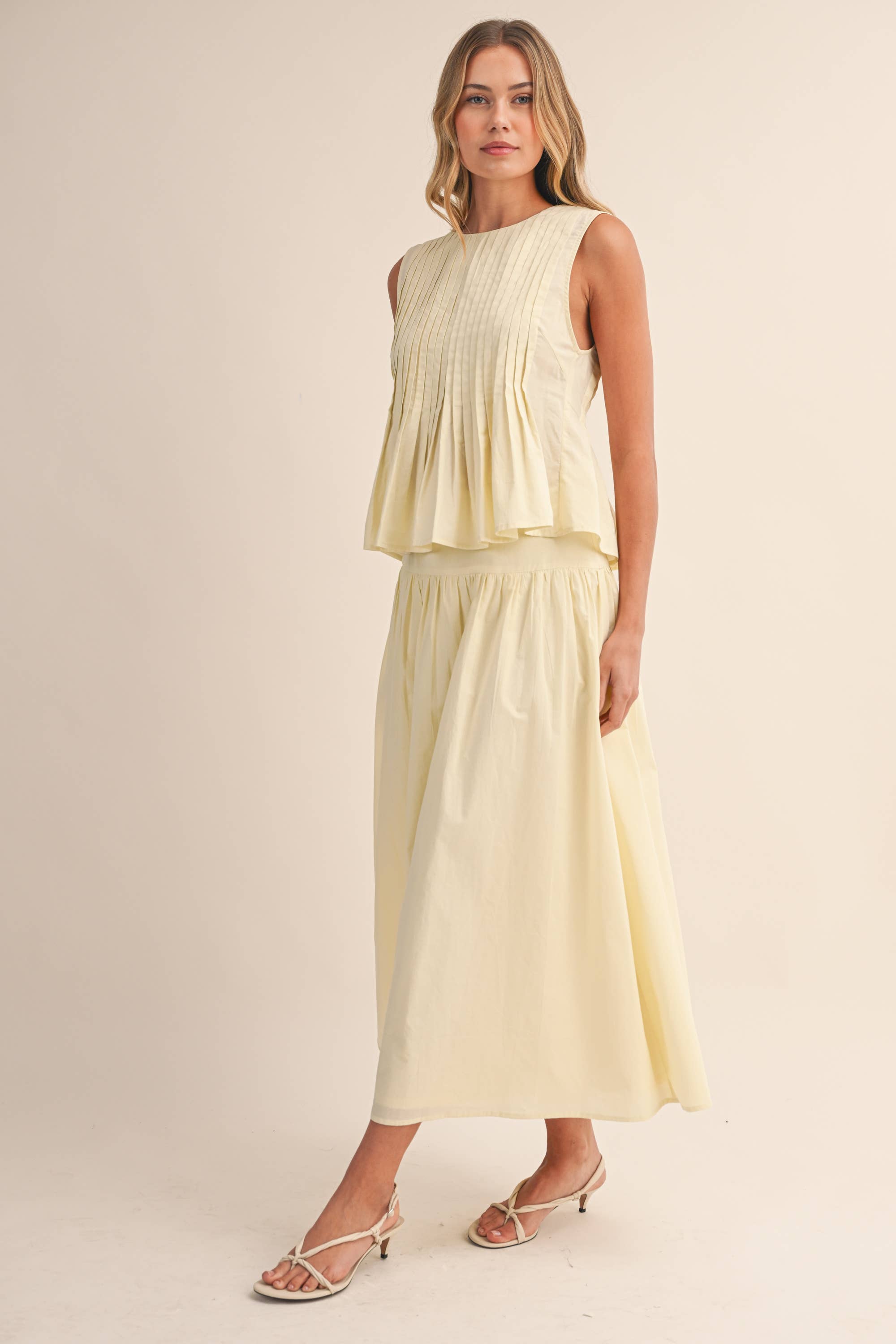 Refined Pintuck Midi Set