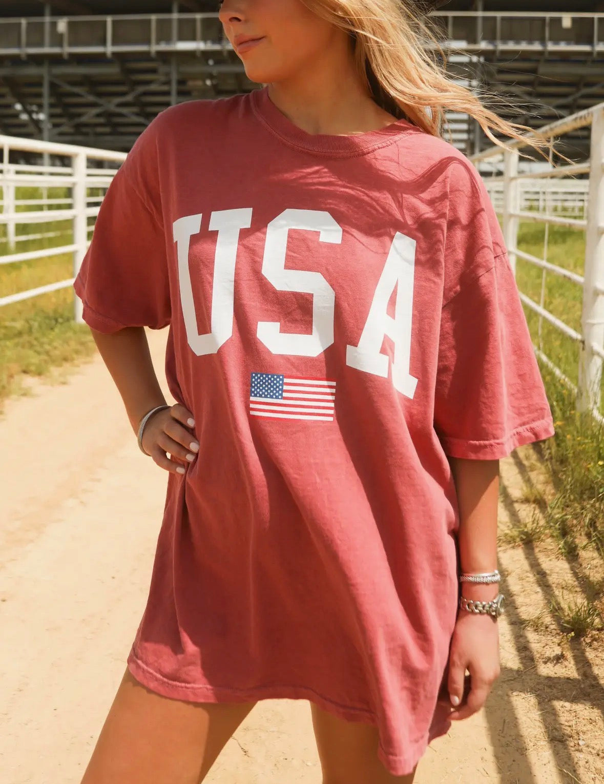 Red, White & America Tee