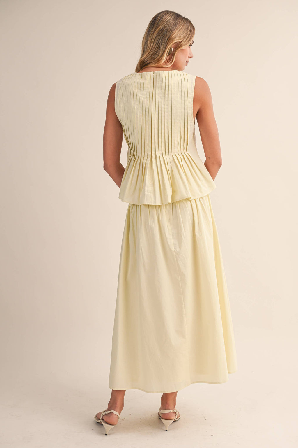 Refined Pintuck Midi Set