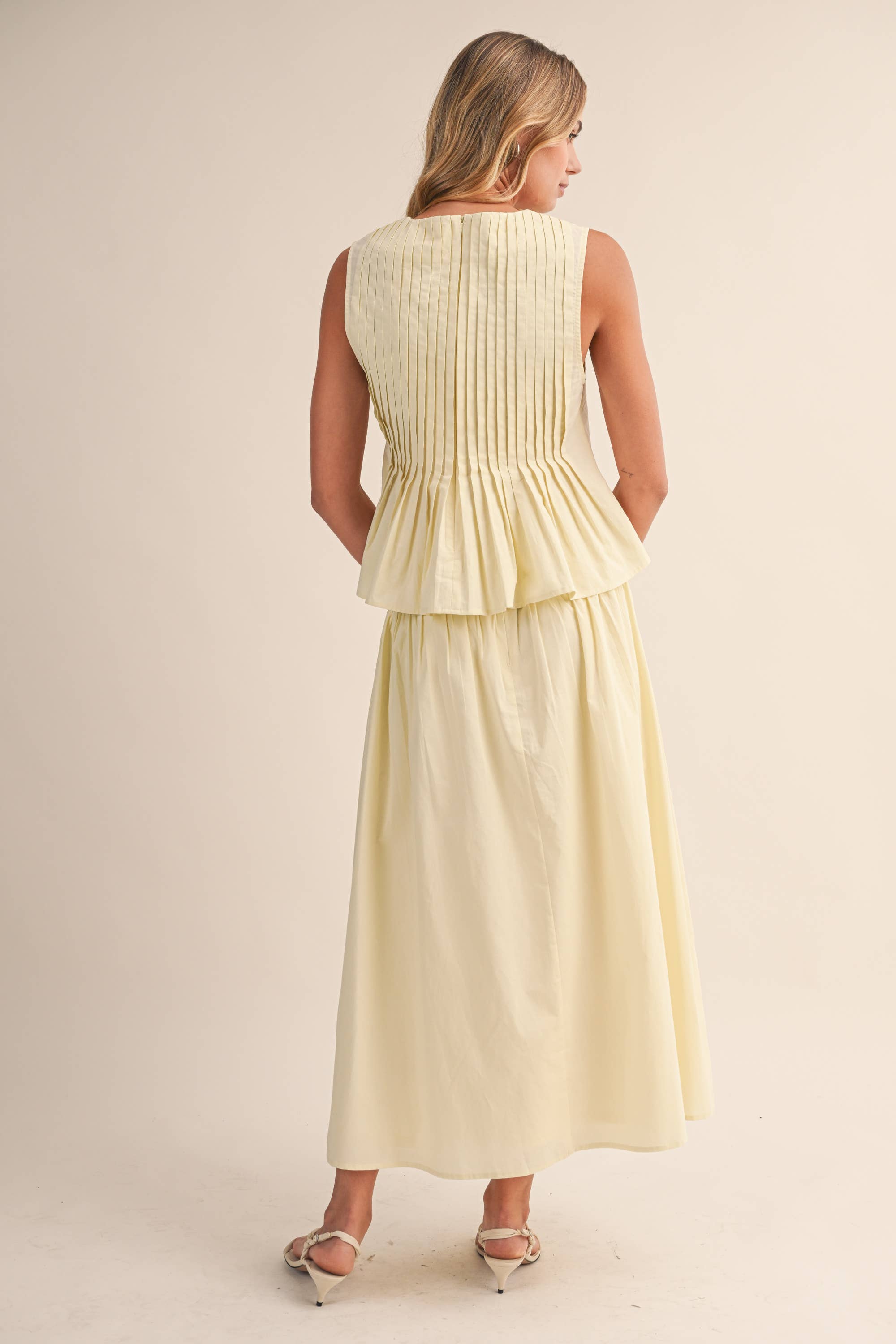 Refined Pintuck Midi Set