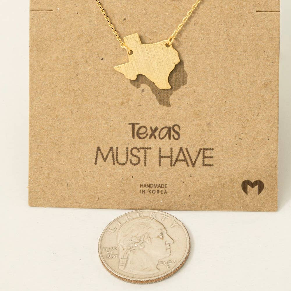 Great Texas State Pendant Necklace