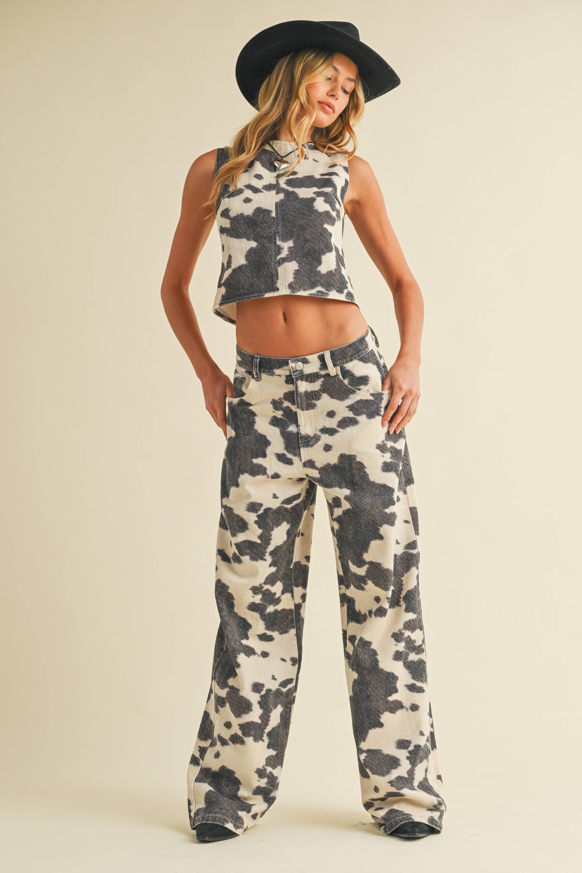 Cowhide Chic Set