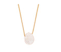 Sterling Silver 14K Gold Dipped Necklace - Freshwater Pearl