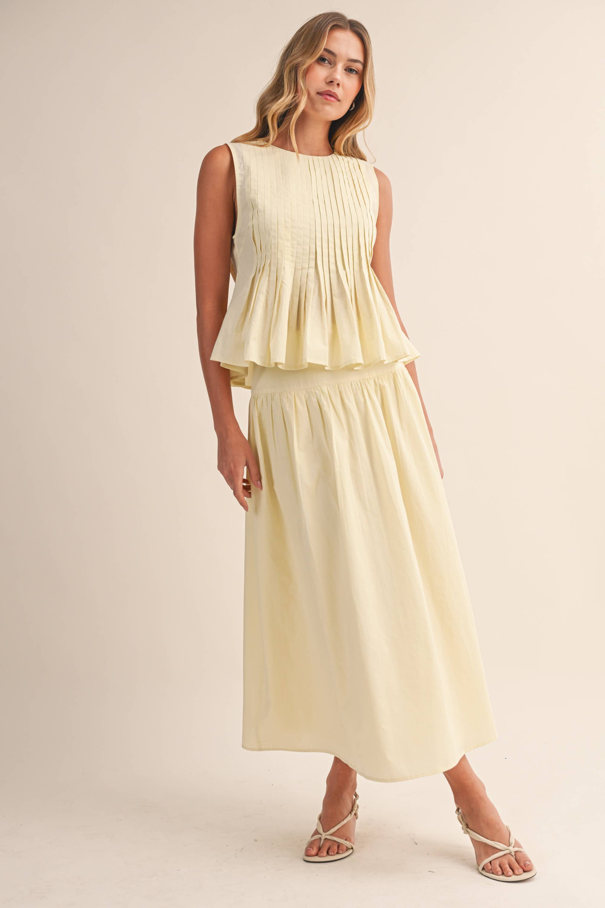 Refined Pintuck Midi Set