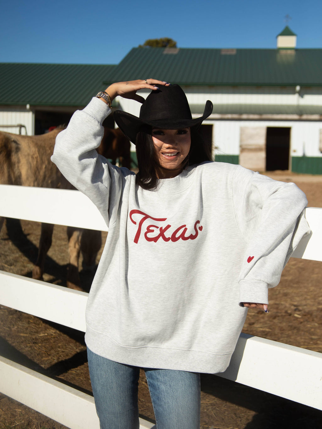 Texas Heart Mockneck