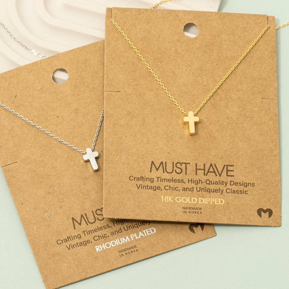 Timeless Cross Pendant Necklace