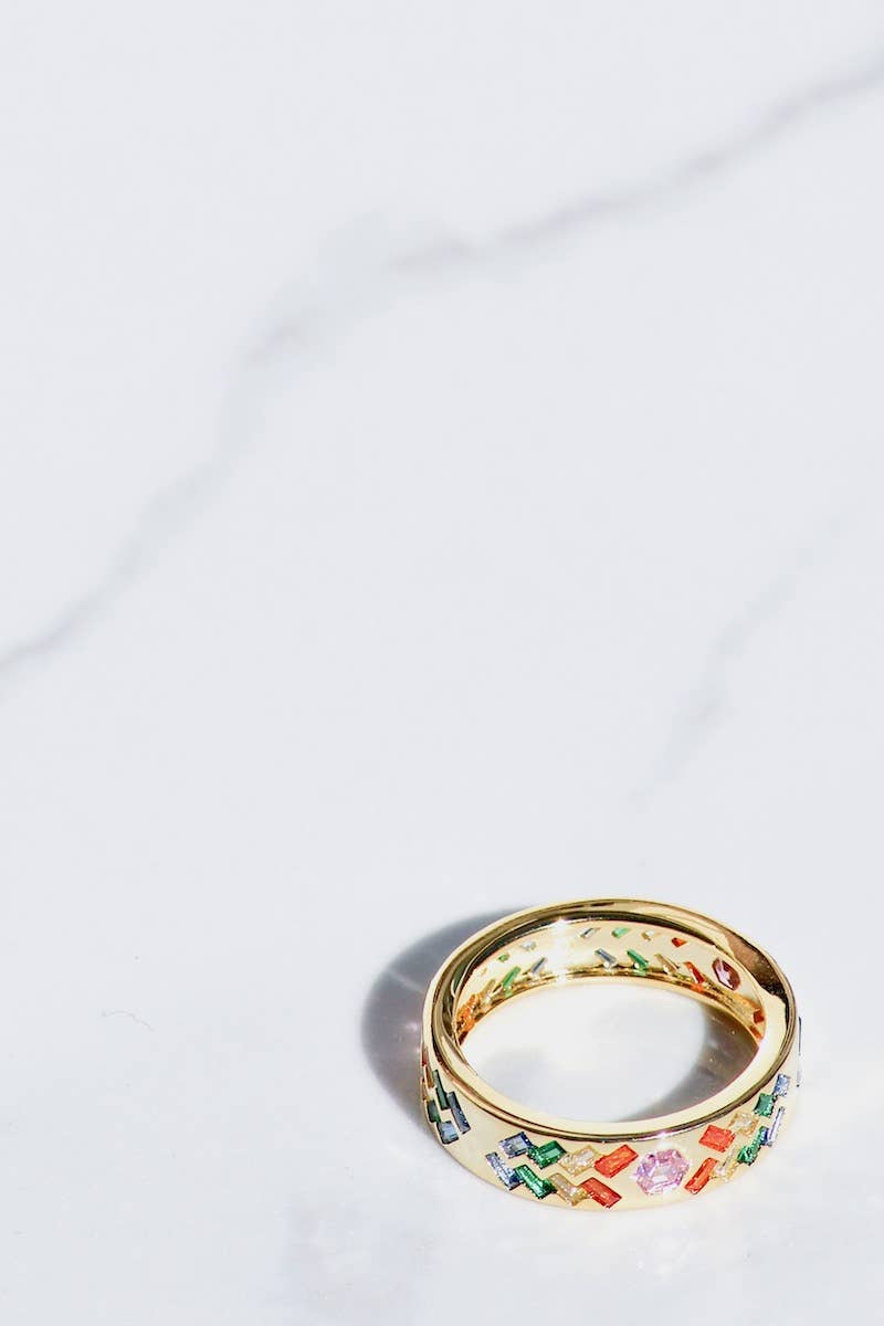 Rainsung Ring - 14K Gold Vermeil Size 7