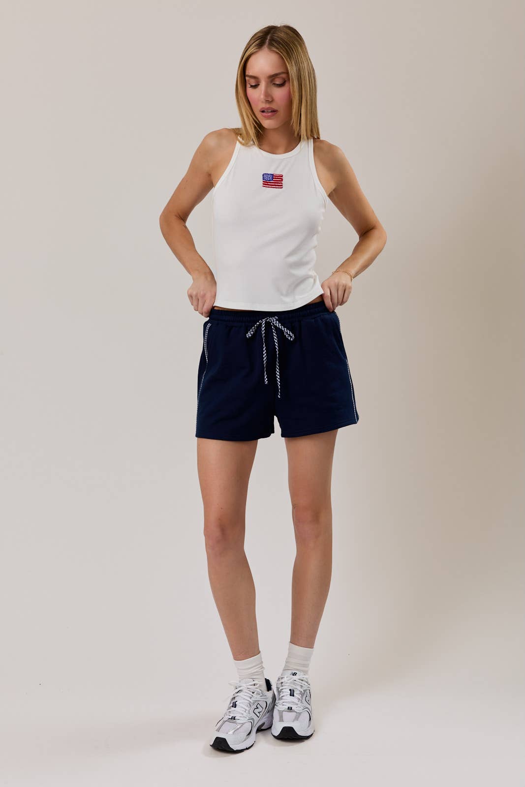 Americana Ribbed Tank Top