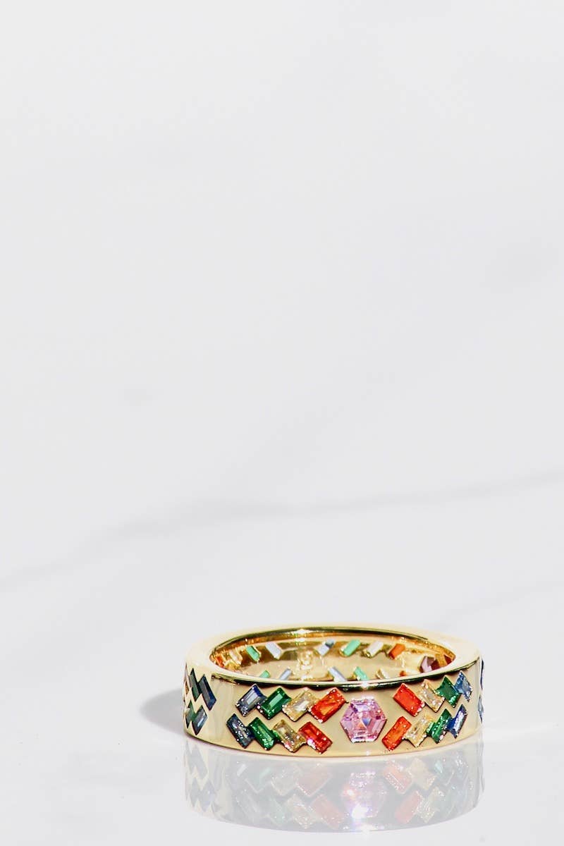 Rainsung Ring - 14K Gold Vermeil Size 7