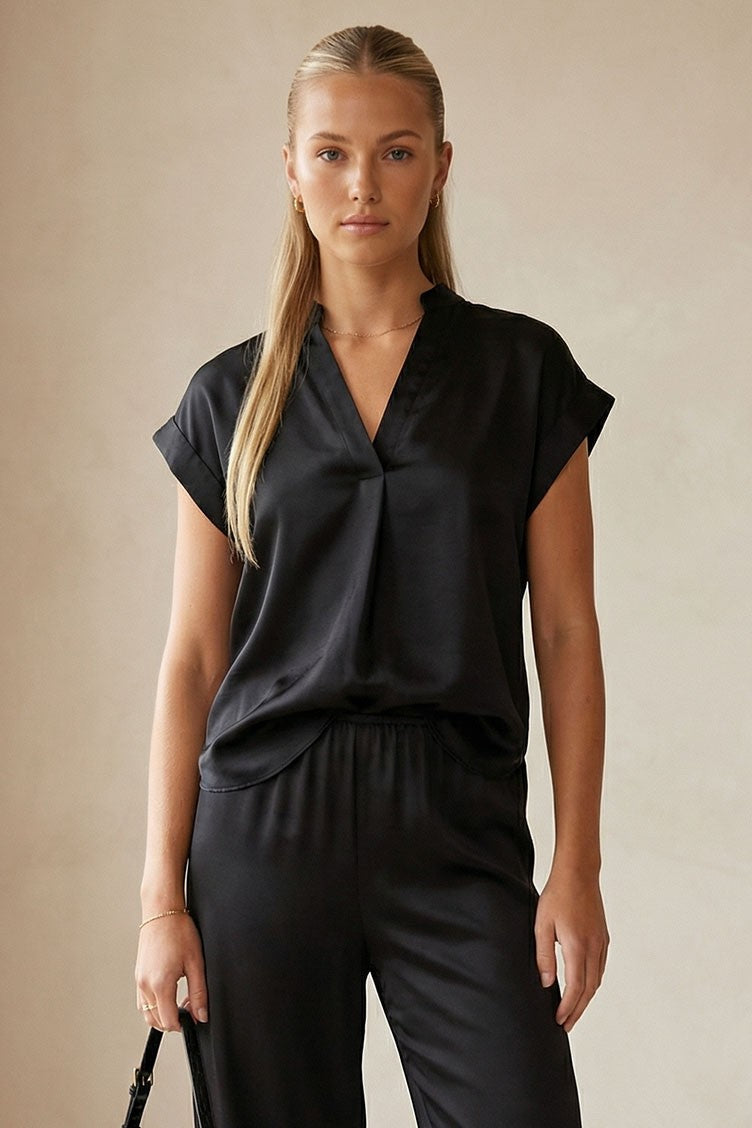 Whisperer Satin Blouse