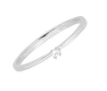 Sterling Silver Ring - Mini Solitaire