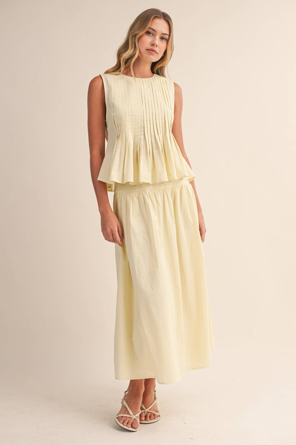 Refined Pintuck Midi Set