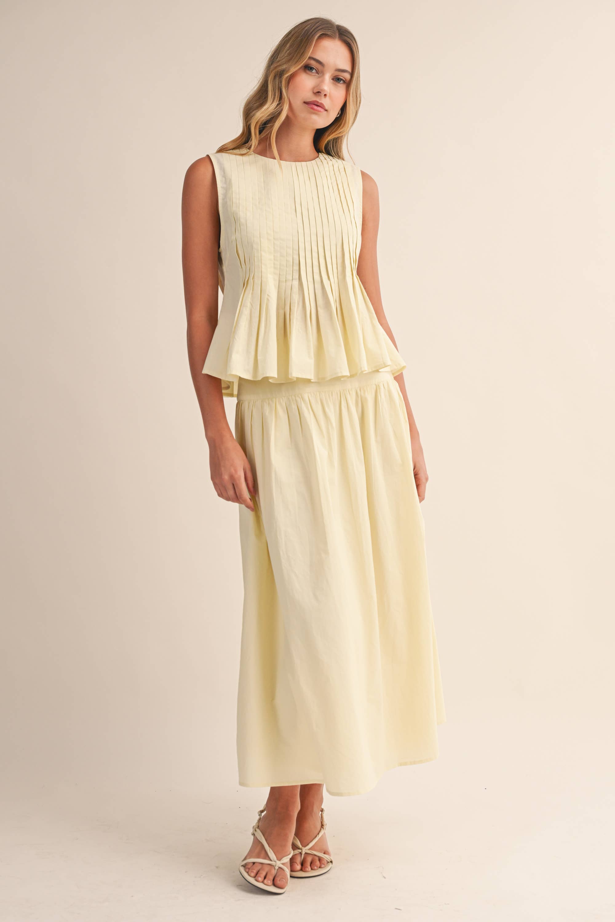 Refined Pintuck Midi Set