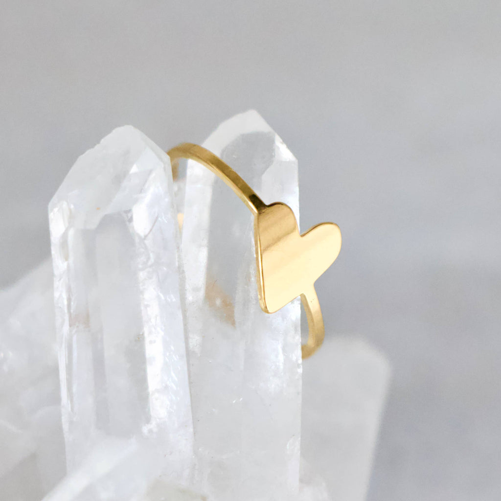 Solid Heart Ring -  Waterproof