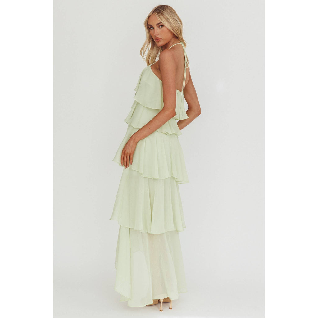 Halter Key Lime Dress