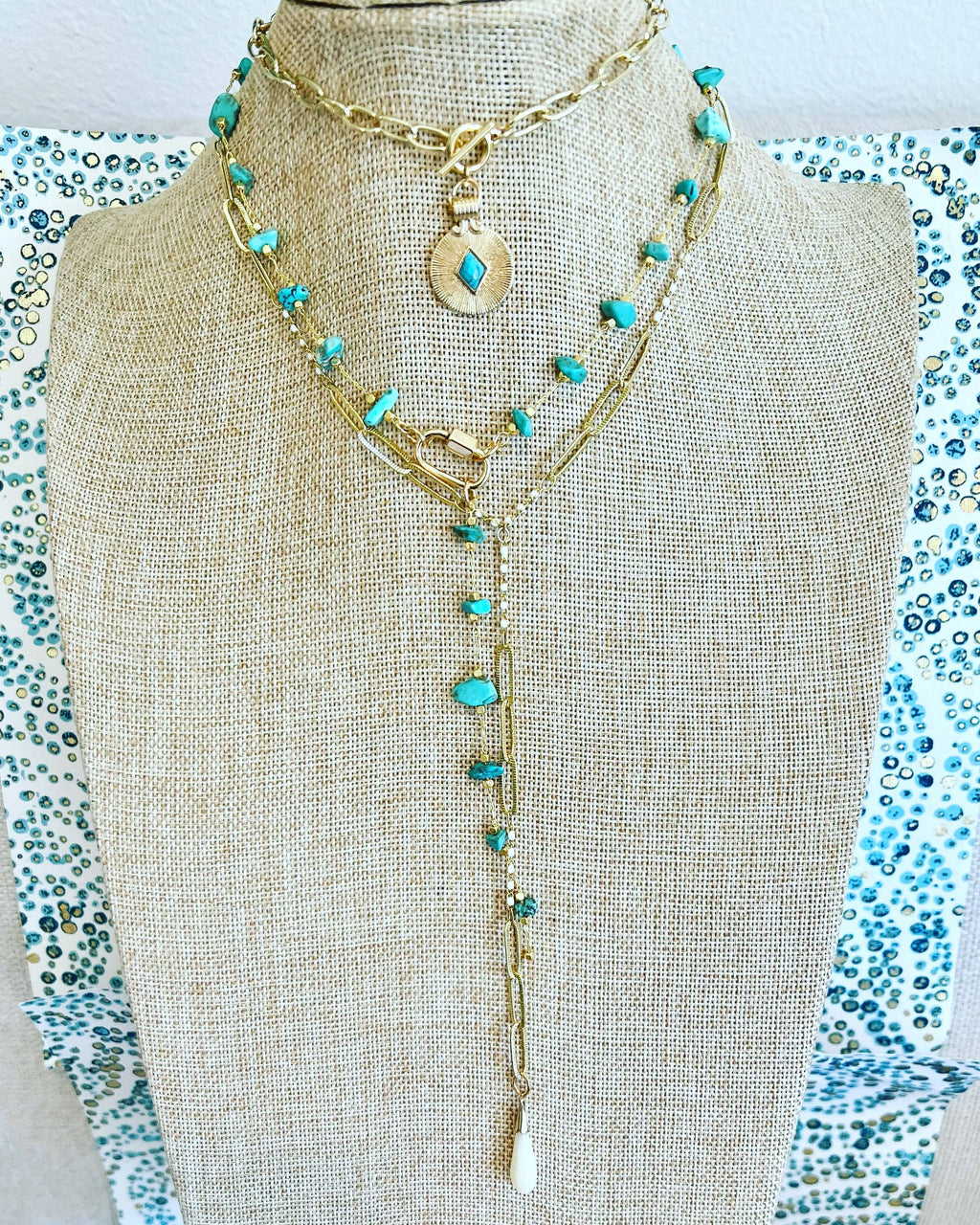 Canyon Lock Turquoise Necklace