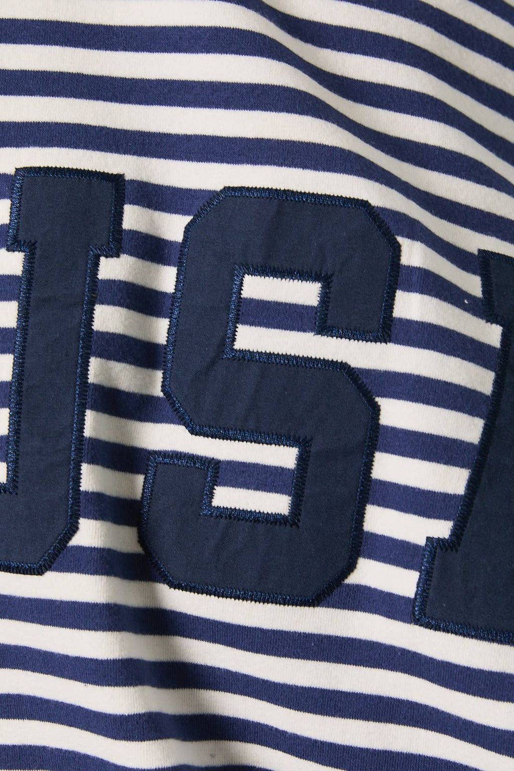 Mock Neck Stripe Sweatshirt