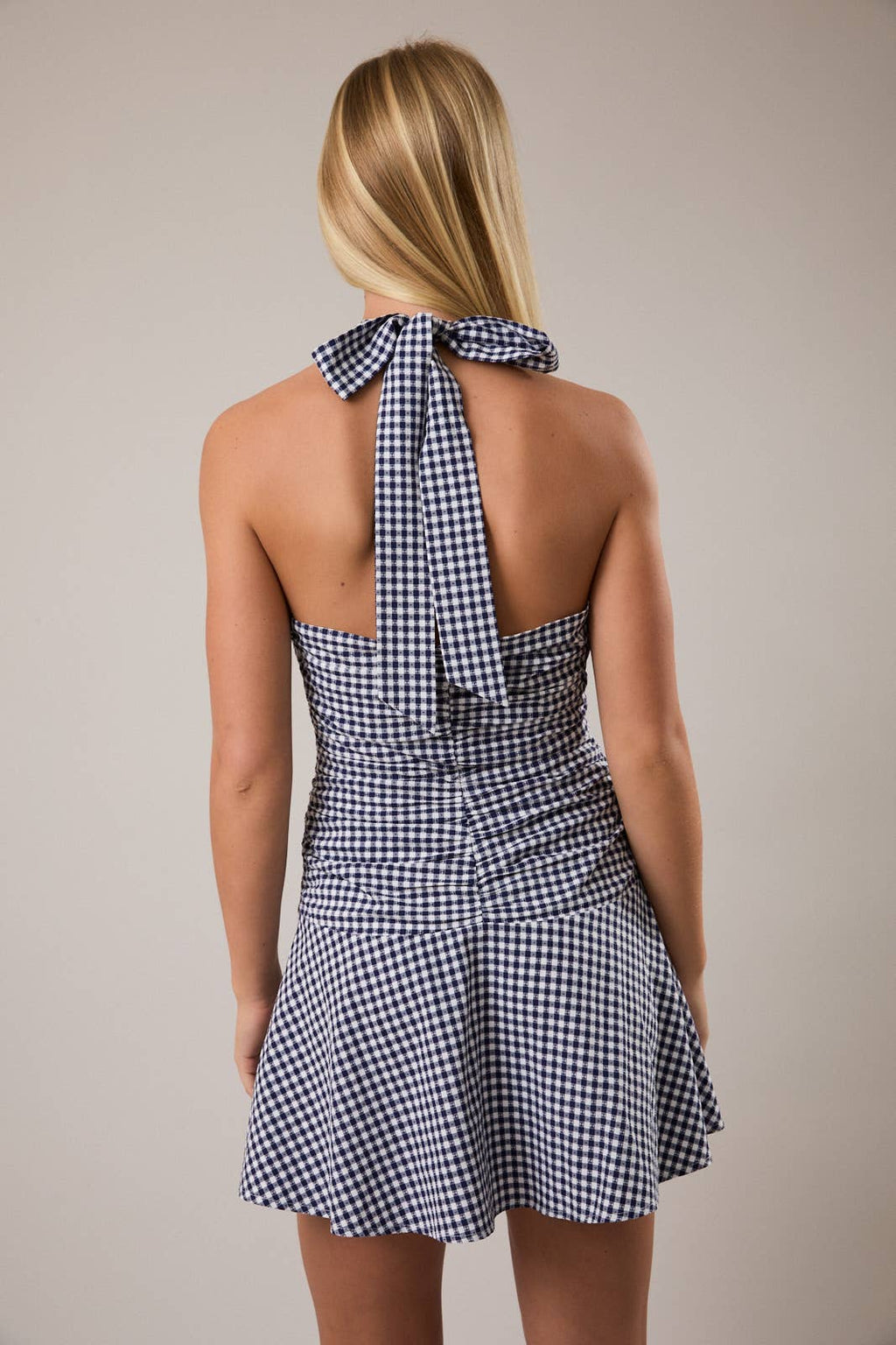 Halter Gingham Dress