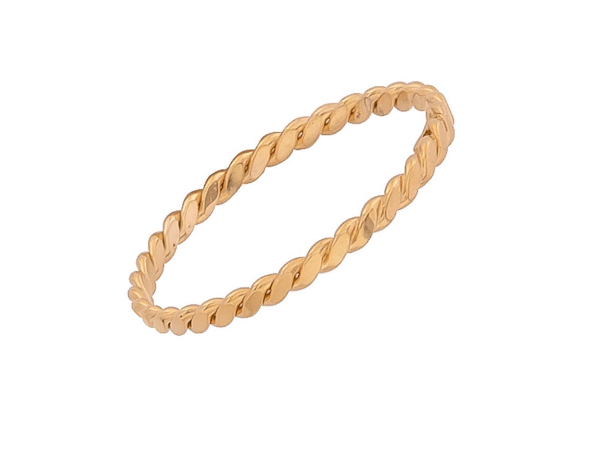Sterling Silver Ring - Rope