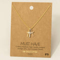 Trinity Cross Pendant Necklace