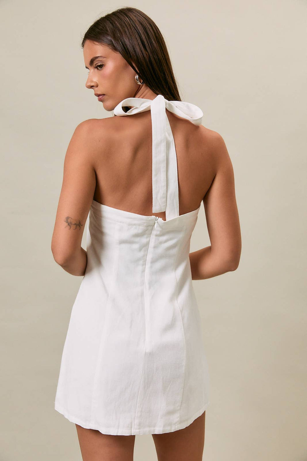 Snow Halter Dress