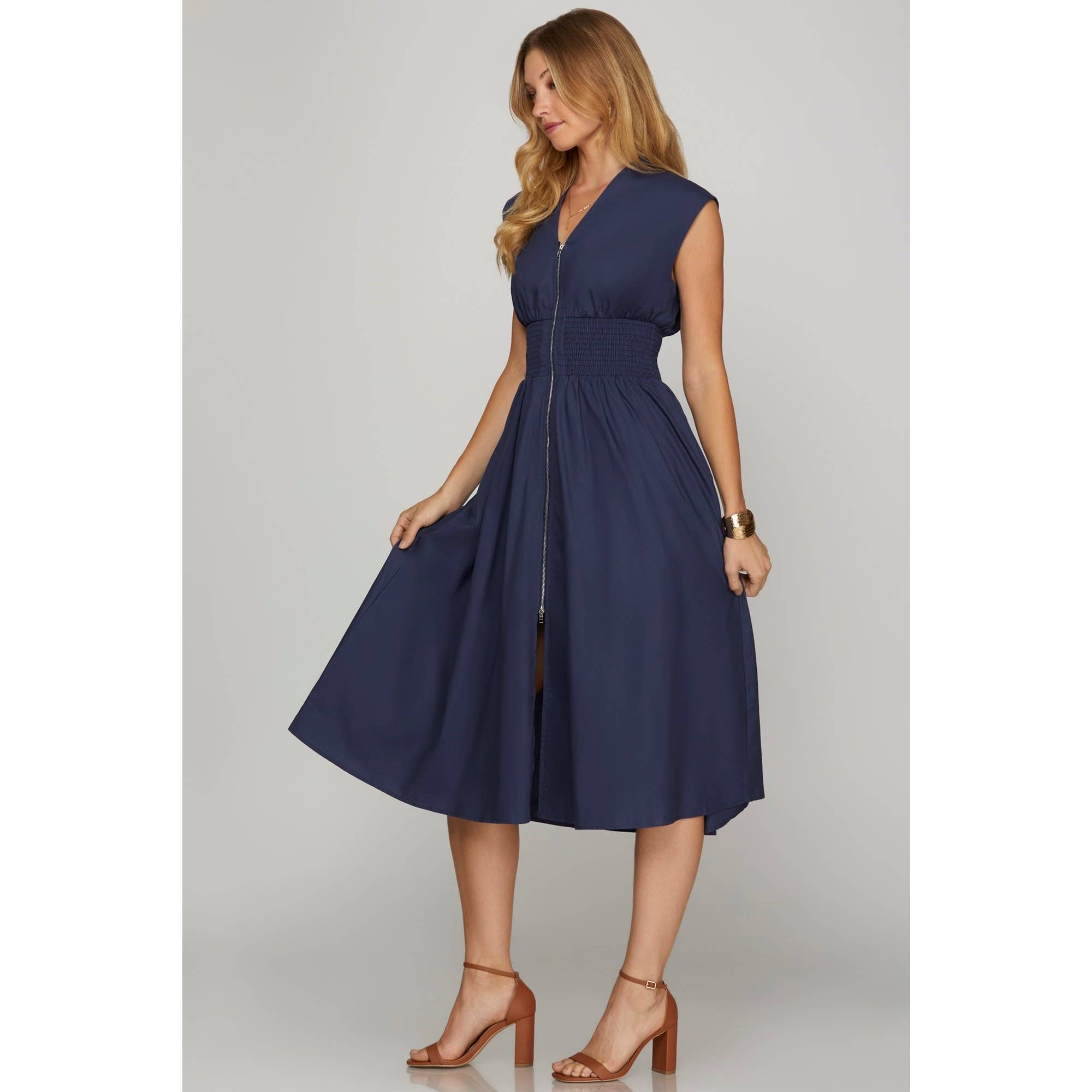Navy Night Dress