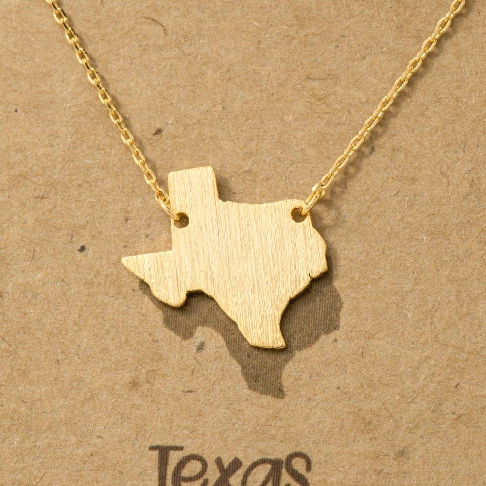 Great Texas State Pendant Necklace