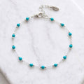 Faceted Turquoise Bracelet