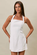 Snow Halter Dress