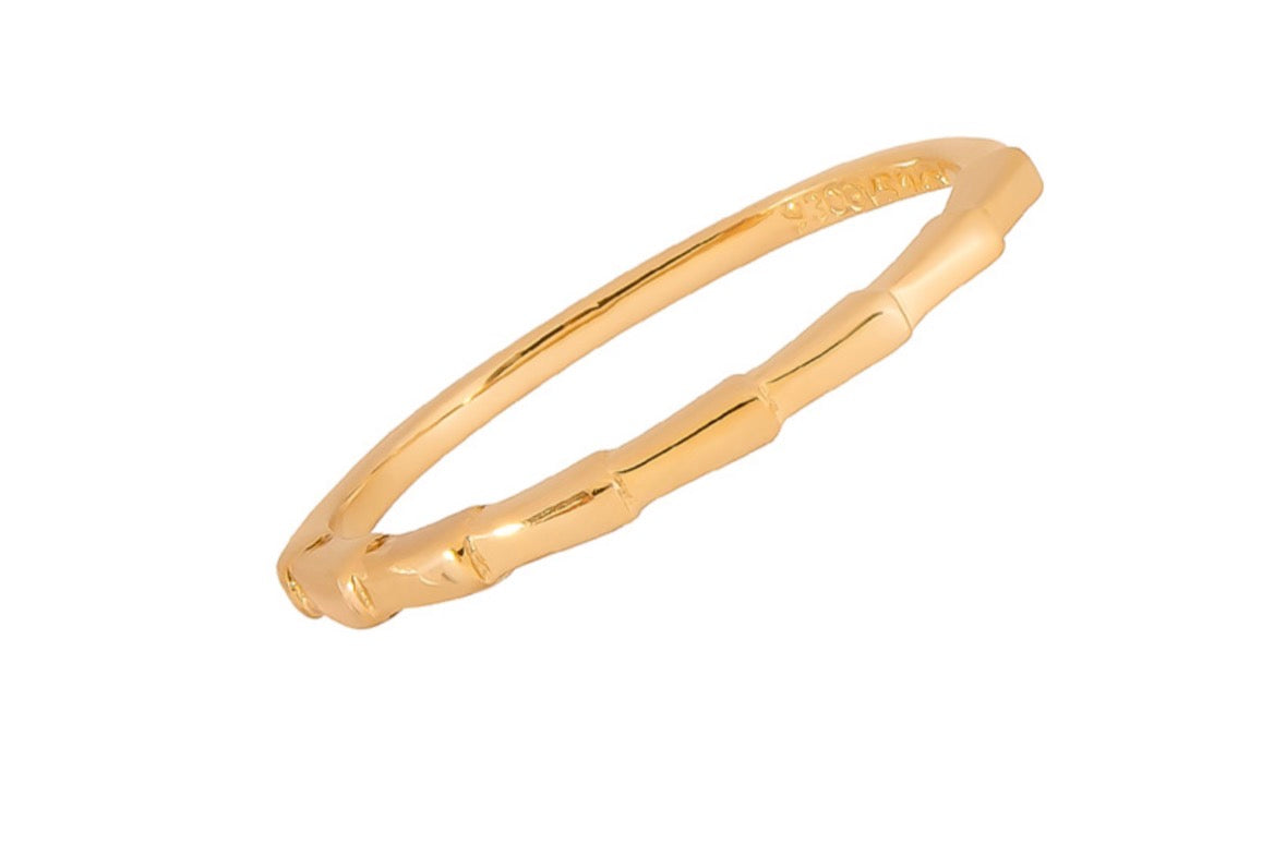 Sterling Silver Ring - Bamboo