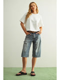 Short Sleeve Linen Knitted Top