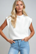 Ribbed Mock Top