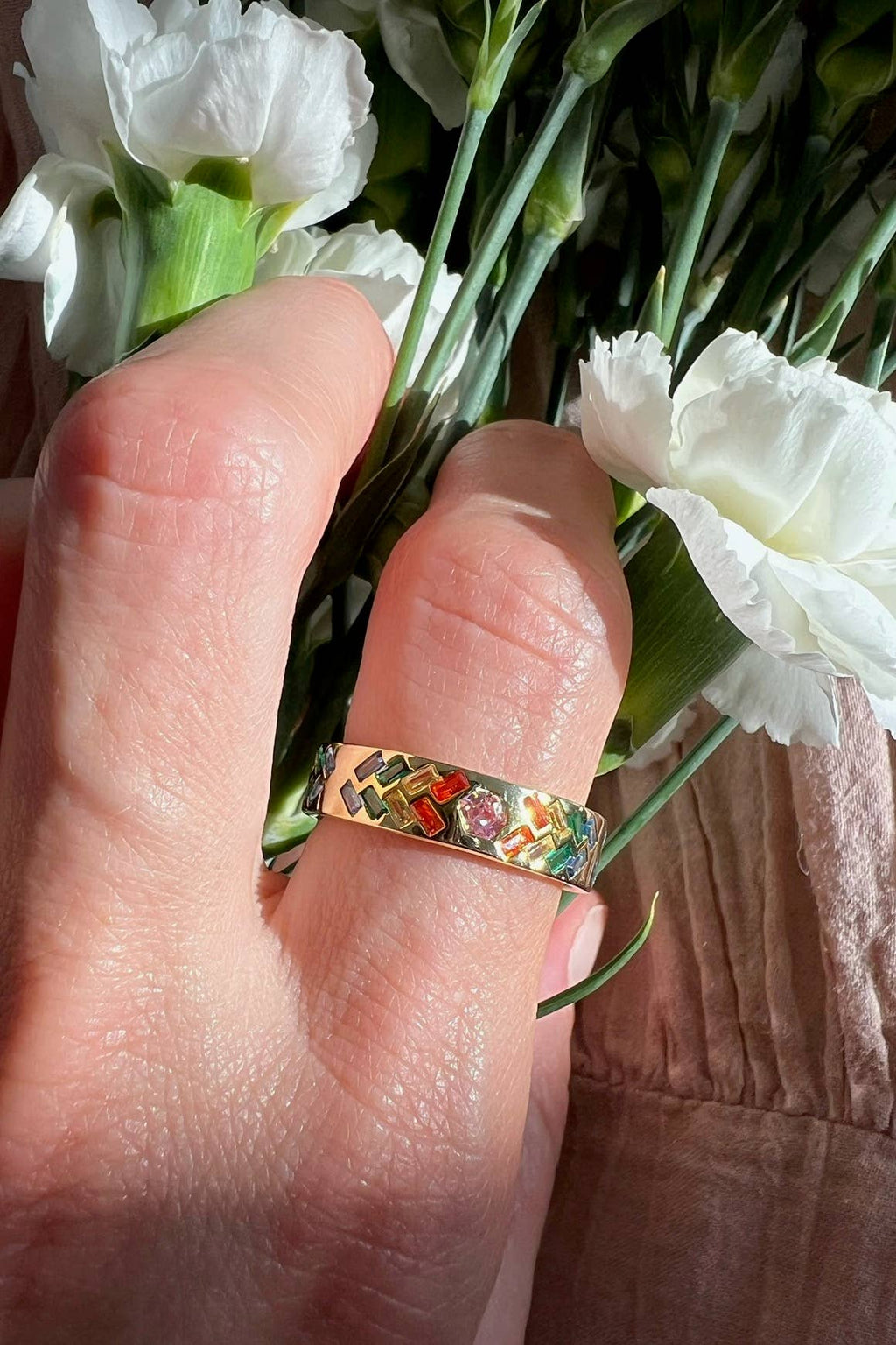 Rainsung Ring - 14K Gold Vermeil Size 7