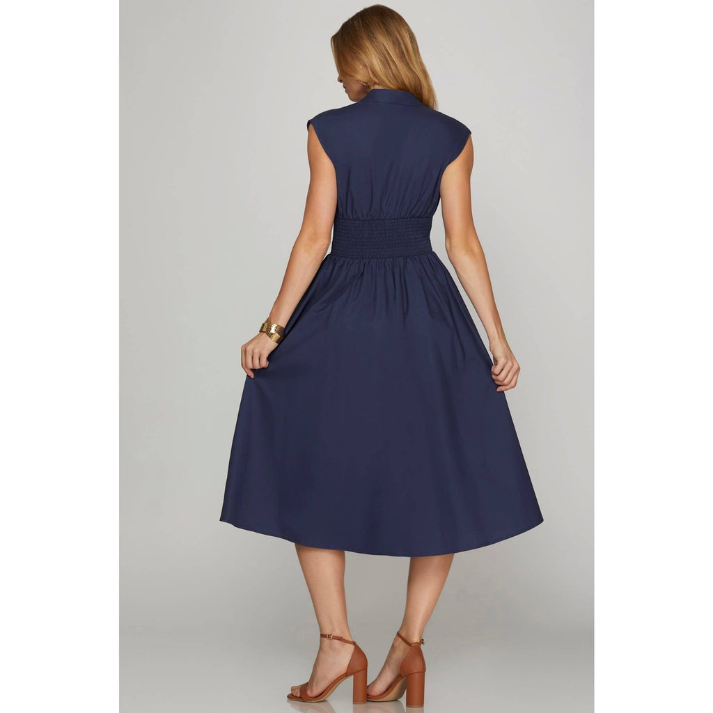 Navy Night Dress