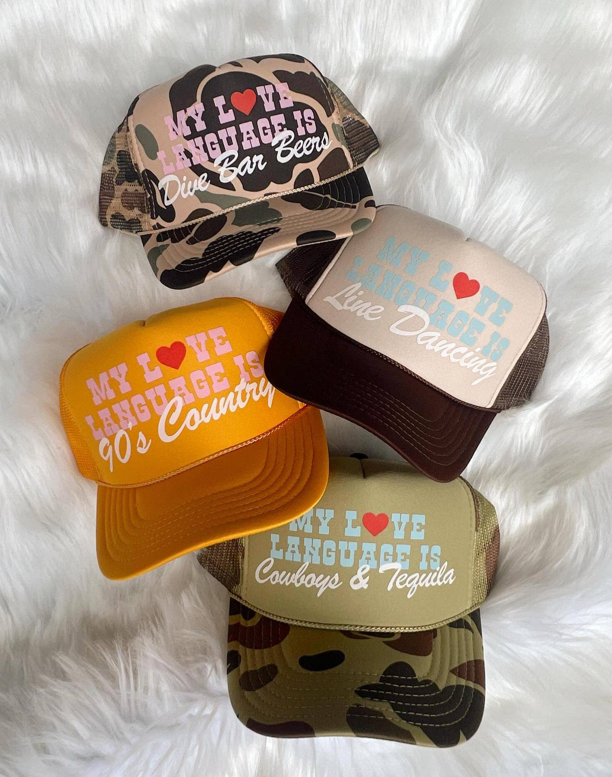My Love Language Dive Bar Beers Trucker Hat